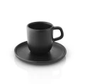 Espresso cup with saucer Nordic Kitchen 0.07L black stoneware - Eva Solo