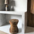 Drewniany stolik designerski Mazu suar - Bazar Bizar