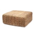 Square water hyacinth pouf - Bazar Bizar