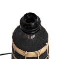 Table lamp Naxos Black seagrass and terracotta - Bazar Bizar