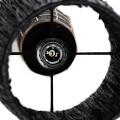 Lampa stołowa z trawy morskiej i terakoty Naxos Black - Bazar Bizar