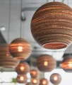 Lampa wisząca kula Scraplights Moon10 Natural - Graypants