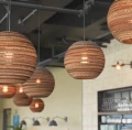 Ball pendant lamp Scraplights Moon14 Natural - Graypants