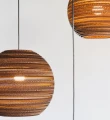 Ball pendant lamp Scraplights Moon14 Natural - Graypants