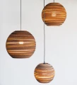 Lampa wisząca kula Scraplights Moon14 Natural - Graypants