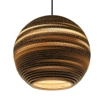 Lampa wisząca kula Scraplights Moon14 Natural - Graypants