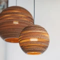 Lampa wisząca kula Scraplights Moon18 Natural - Graypants