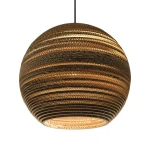 Lampa wisząca kula Scraplights Moon18 Natural - Graypants