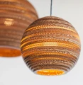 Ball pendant lamp Scraplights Moon24 Natural - Graypants