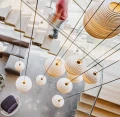 Ball pendant lamp Scraplights Moon18 Blonde - Graypants