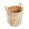 Seagrass basket Straight Macrame L - Bazar Bizar