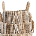 Seagrass basket Straight Macrame M - Bazar Bizar
