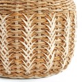 Woven basket Luziru M rattan and banana leaves - Bazar Bizar