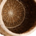 Woven basket Luziru M rattan and banana leaves - Bazar Bizar