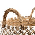 Boho basket Seagrass Crossed Macrame S - Bazar Bizar
