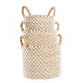 Kosz boho Crossed Macrame S z trawy morskiej - Bazar Bizar