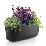 Doniczka na zioła z system samonawadniania Herb Organiser czarna - Eva Solo