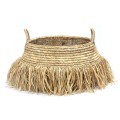 Decorative basket Raffia Deluxe L - Bazar Bizar