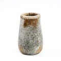 Decorative vase Sneaky Grey S terracotta raffia - Bazar Bizar
