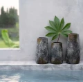 Terracotta vase Spooky Grey L - Bazar Bizar