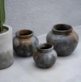 Terracotta flowerpot cover Funky L - Bazar Bizar