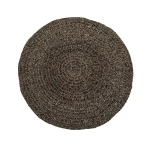 Round braided rug Bajn150 raffia sisal palm - Bazar Bizar