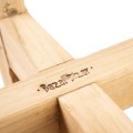 Teak wood stool Atziri - Bazar Bizar