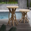 Wooden table Gili 75 suar teak- Bazar Bizar