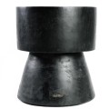 Black wooden table Warmi suar wood - Bazar Bizar