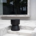 Black wooden table Warmi suar wood - Bazar Bizar
