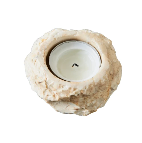 Marble tealight holder Batu - Muubs