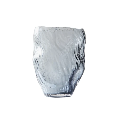 Glass vase Mud Smoked - Muubs