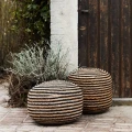 Jute pouffe Bombay jØ45 natural black - Pomax