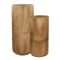 Large wooden floor vases Pure Rust, set of 2 - Pomax