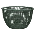 Paper wicker basket Osteria 30 forest green - Pomax