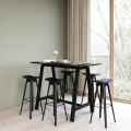 Czarny wysoki stół na kozłach HT1-93 - Andersen Furniture