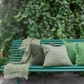 Linen cusioncover 50x50 Hannelin Herbary green - Himla