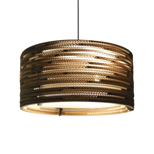 Lampa wisząca designerska Scraplights Drum18 Natural - Graypants
