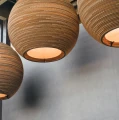 Lampa wisząca kula Scraplights Sun32 Natural Ø82 - Graypants