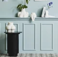 Stolik pomocniczy marmurowy blat Erie Black Ø40 - Nordal
