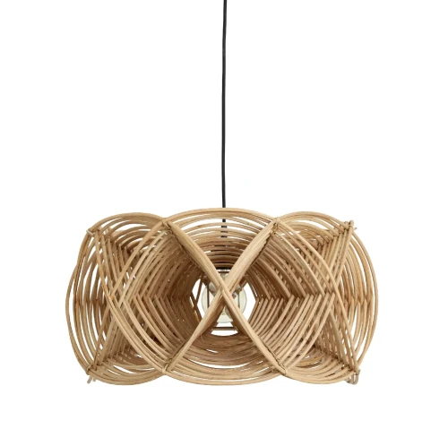 Abażur do lampy wiszącej rattanowy Metis - Nordal