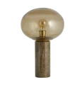 Lampa stołowa marmur ze szklanym kloszem Bes - Nordal