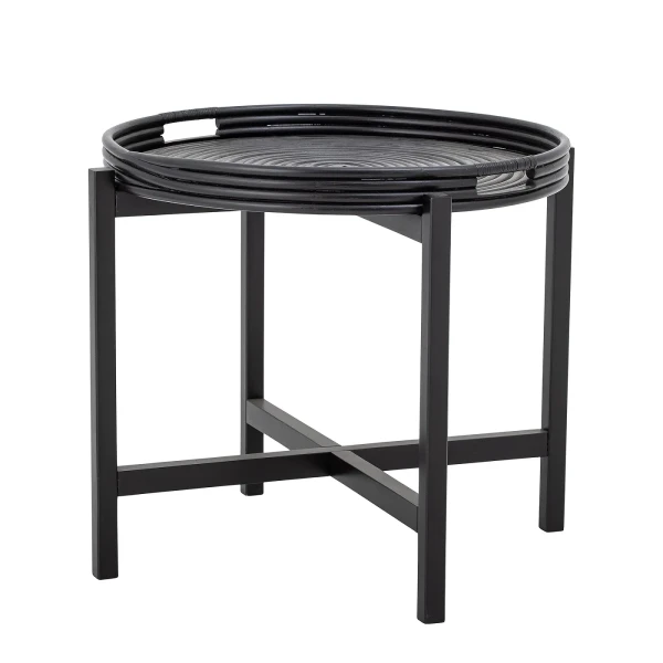 Black folding side table Tray - Bloomingville