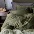 Pillowcases 50x60 satin cotton bedding Soul Pine green, Oeko-Tex, 2-pack - Himla