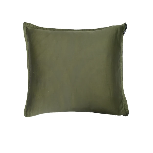 Poszewki na poduszki 80x80 pościel satynowa bawełniana zielona Soul Pine, Oeko-Tex, 2-pak - Himla