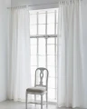 Lniane zasłony na taśmie białe 140x250 Twilight Off-White, 1 szt - Himla
