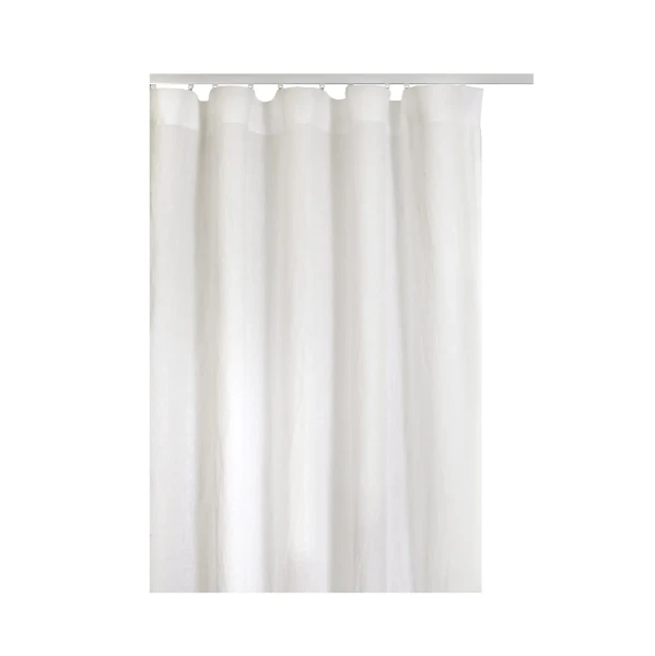 Lniane zasłony na taśmie białe 140x290 Twilight Off-White, 1 szt - Himla