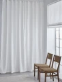 Lniane zasłony na taśmie białe 140x290 Twilight Off-White, 1 szt - Himla