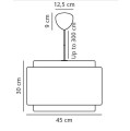 Lampa wisząca Takai z lnianym kloszem - DFTP by Nordlux