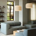 Lampa wisząca Takai z lnianym kloszem - DFTP by Nordlux